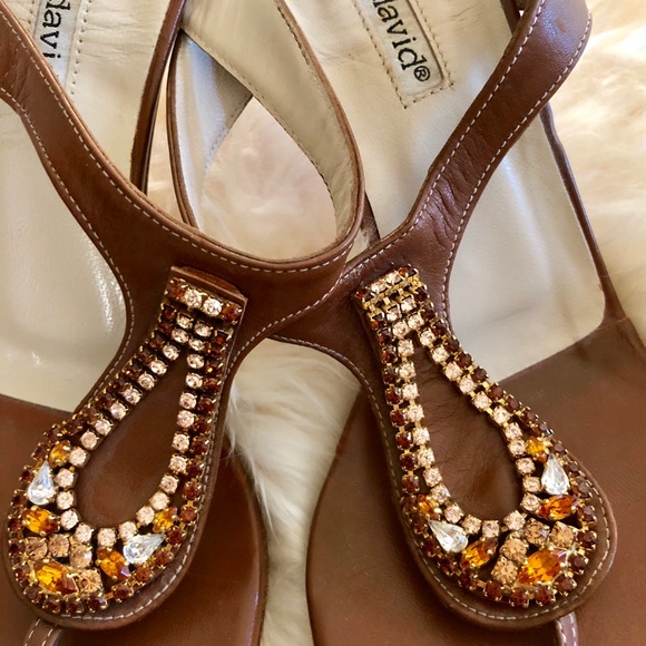 Charles David Swarovski Kitten Heels - Picture 2 of 3